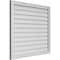 Ekena Millwork Vertical Surface Mount PVC Gable Vnt: Non-Functional, w/2"W x 1-1/2"H, Brickmould Frame, 38"W x 34"H GVPVE38X3402SN - alternate 3